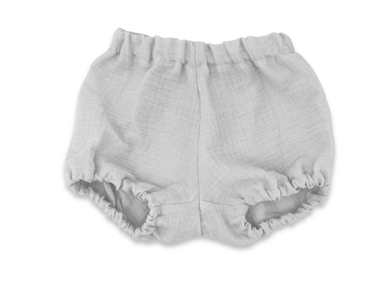MimiNu, bloomers din muselina, gri, marime S, 0-1 ani