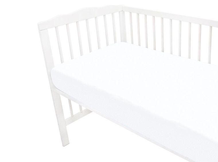 MimiNu, cearceaf jersey cu elastic, alb, 60-120 cm