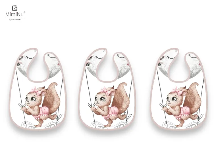 MimiNu, Lili, baveta impermeabila, roz, 3 buc.