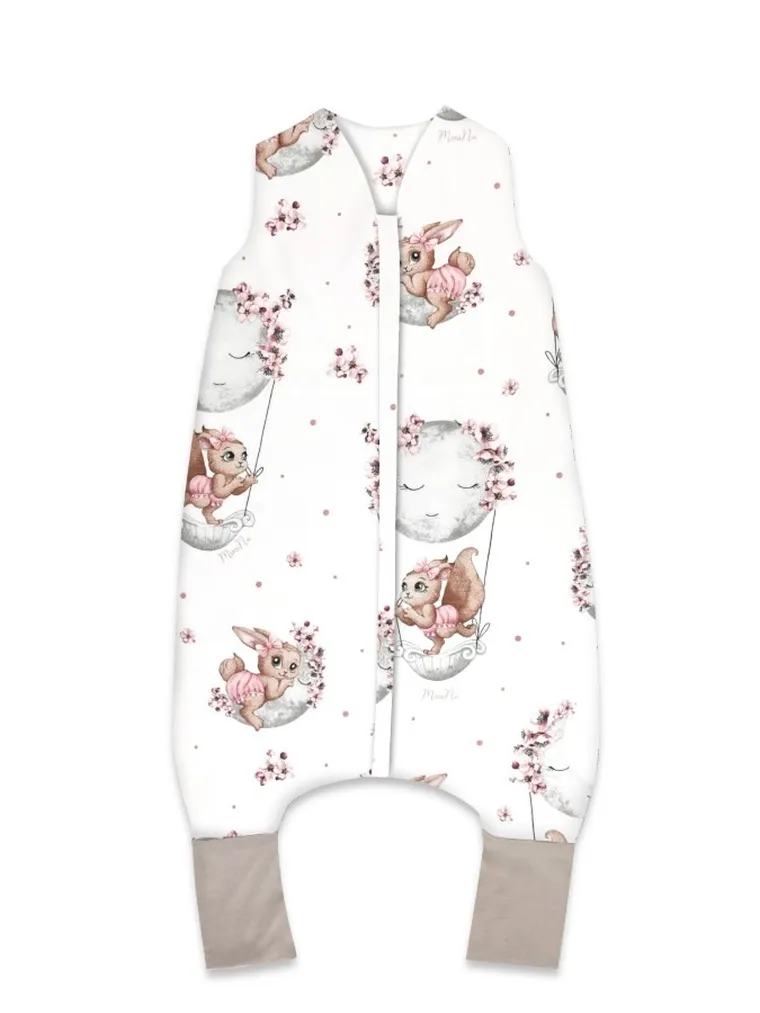 MimiNu, Lili, sac de dormit cu picioare, calduros, TOG 2.5, marime M, 2-6 ani, roz