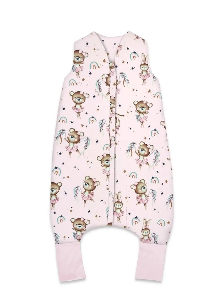 MimiNu, Little Ballerina, sac de dormit cu picioare, calduros, TOG 2.5, marime M, 2-6 ani