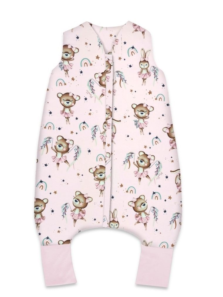 MimiNu, Little Ballerina, sac de dormit de vara cu picioare, marime S, TOG 0.5, 1-2,5 ani