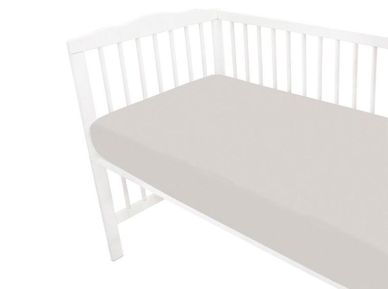 MimiNu, Lunca, cearceaf din bumbac cu elastic, bej, 60-120 cm