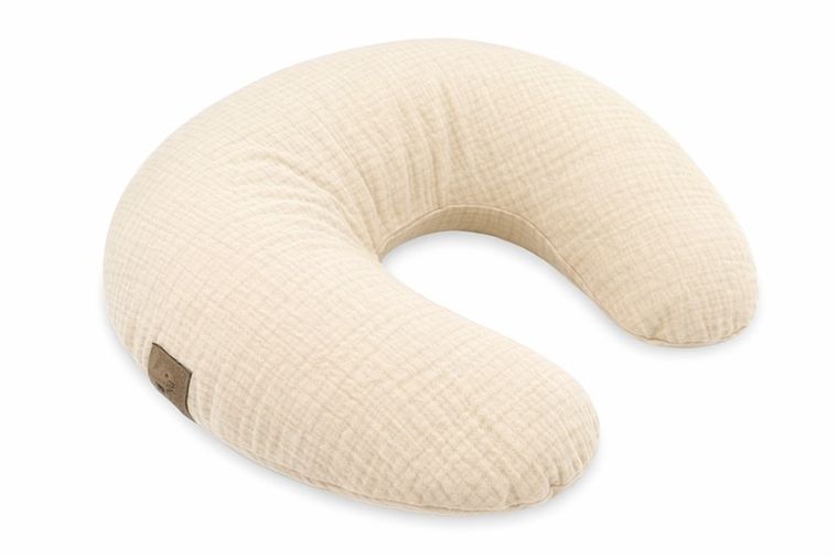 MimiNu, perna de alaptare cu fermoar, muselina, bej, 155 cm