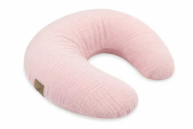 MimiNu, perna de alaptare cu fermoar, muselina, roz, 155 cm