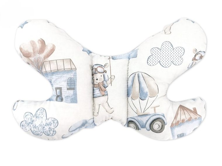 MimiNu, Piloti, perna fluture anti-soc, 27-40 cm, albastru