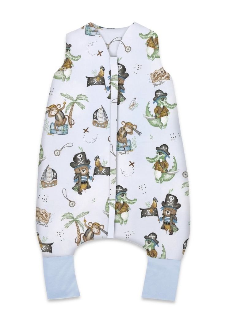 MimiNu, Pirati, sac de dormit cu picioare, calduros, TOG 2.5, marime S, 1-2,5 ani, albastru