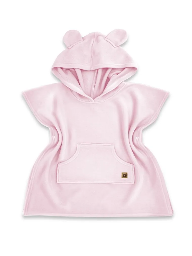 MimiNu, prosop tip poncho, bambus + termofrotte, roz, 1-4 ani, marime S