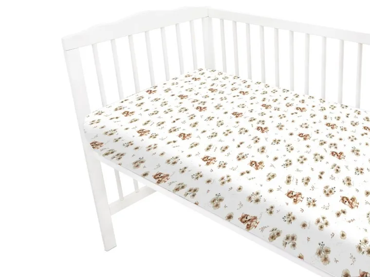 MimiNu, Ratuci, cearceaf cu elastic, bej, 60-120 cm