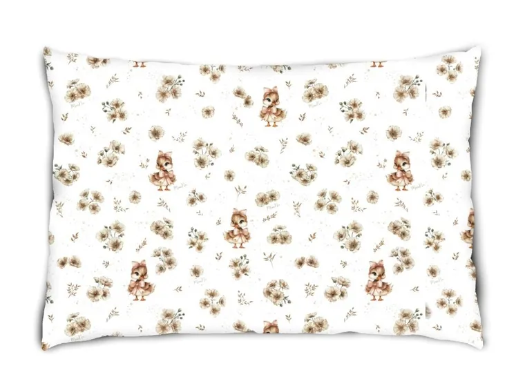 MimiNu, Ratuci, fata de perna, din bumbac, bej, 60-40 cm