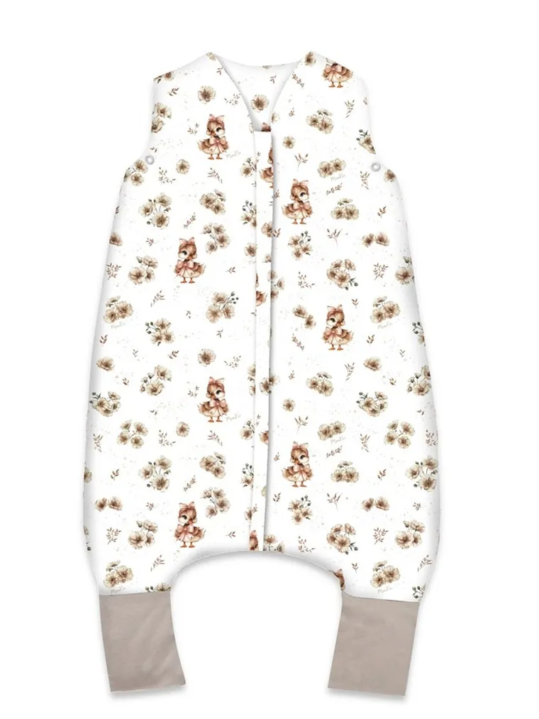 MimiNu, Ratuci, sac de dormit cu picioare, calduros, TOG 2.5, marime S, 1-2,5 ani, bej