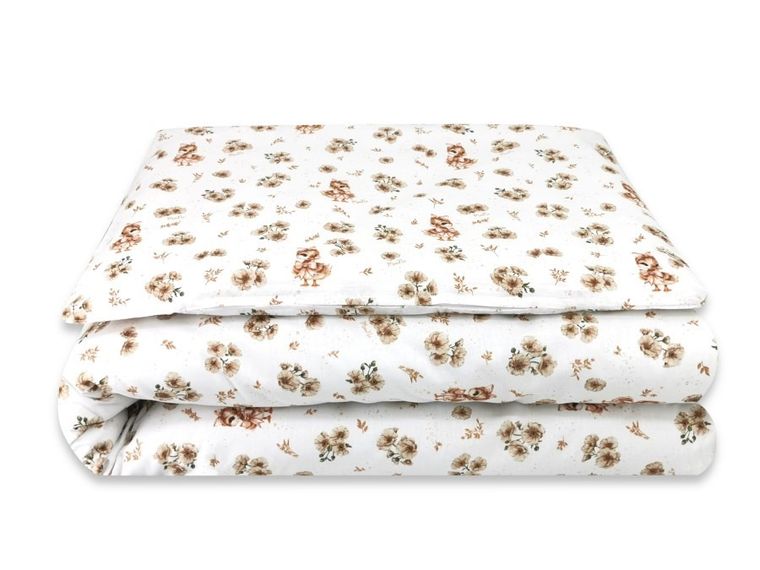 MimiNu, Ratuci, set lenjerie de pat, single, bej, 135-100 cm