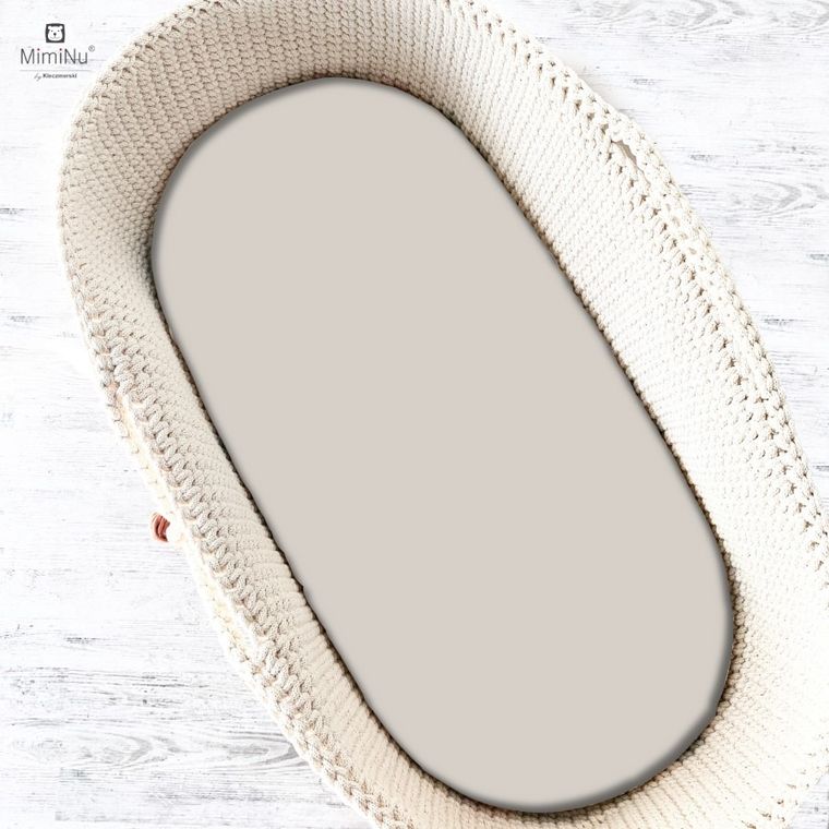 MimiNu, Royal, cearceaf pentru gondola din bumbac, bej, 35-80 cm