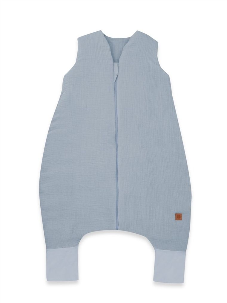 MimiNu, sac de dormit cu picioare, calduros, muselina, denim, TOG 2.5, marime S, 1-2,5 ani