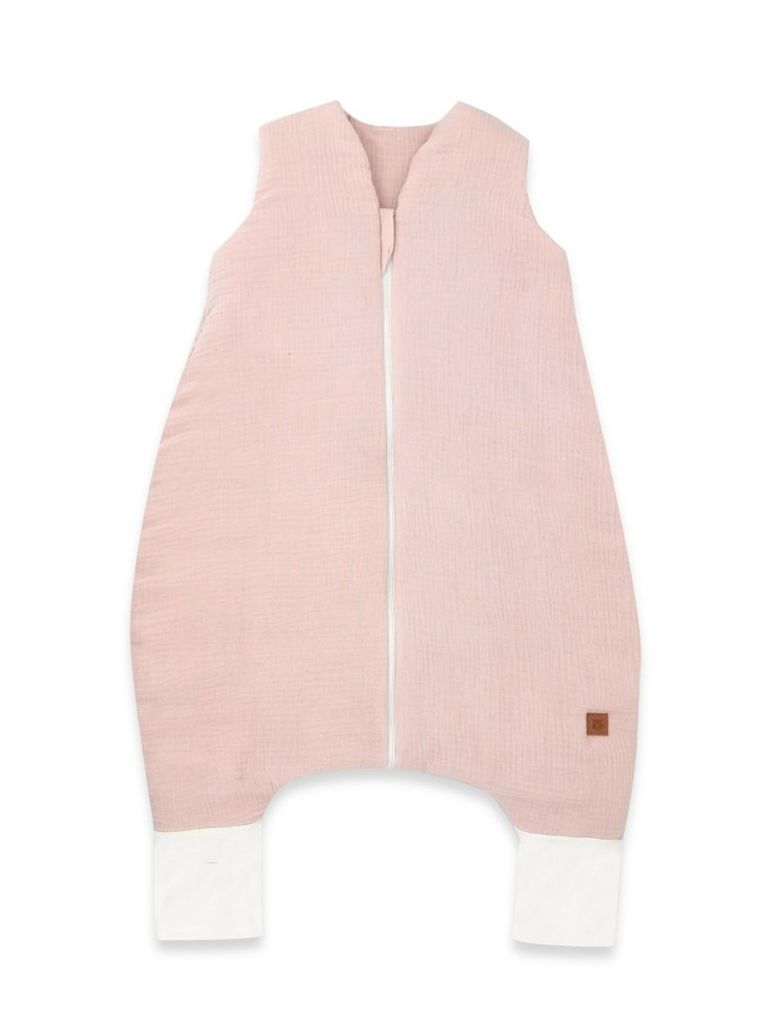 MimiNu, sac de dormit cu picioare, muselina, TOG 1.5-1.75, marime S, 1-2,5 ani, roz