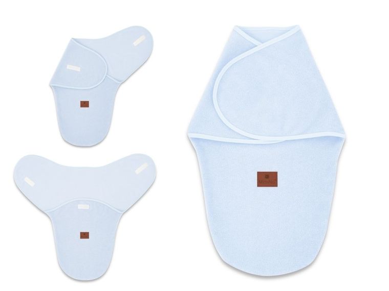 MimiNu, sac de dormit pentru bebelusi, termofrotte, marime 56, TOG 0.5, 0-3 luni, albastru