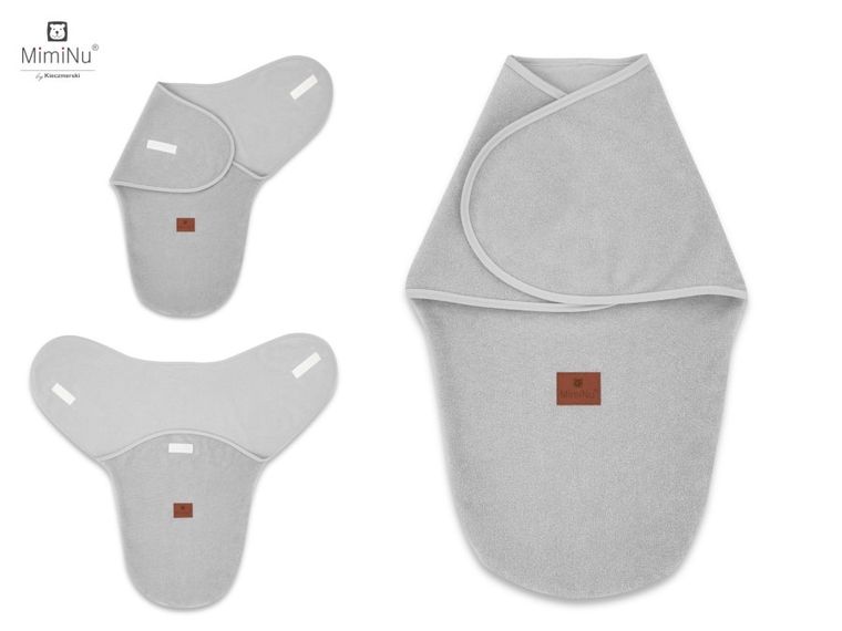 MimiNu, sac de dormit pentru bebelusi, termofrotte, marime 56, TOG 0.5, 0-3 luni, gri
