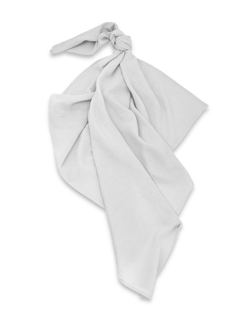 MimiNu, scutec din muselina, gri, 120-120 cm