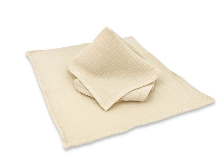 MimiNu, scutece din muselina, bej, 30-30 cm, 2 buc.