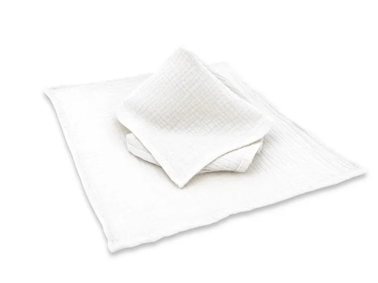 MimiNu, scutece din muselina, crema, 30-30 cm, 2 buc.