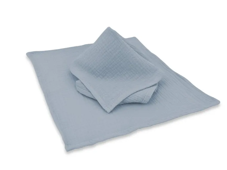 MimiNu, scutece din muselina, denim, 30-30 cm, 2 buc.