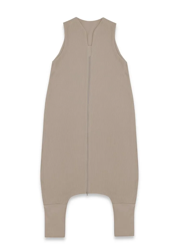 MimiNu, Soft, Flo, sac de dormit subtire de vara, cu picioare, mocha, TOG 0.5-1.0, marime M, 2-6 ani
