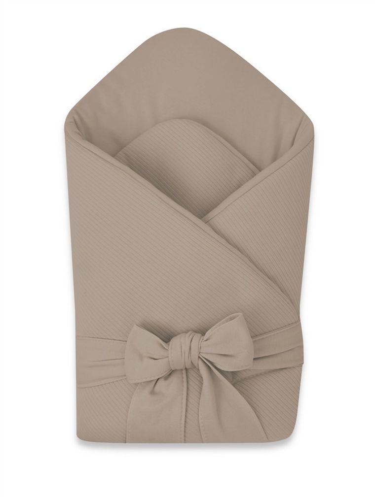 MimiNu, Soft, patura de infasat bebelusi, mocha, 0-3 luni