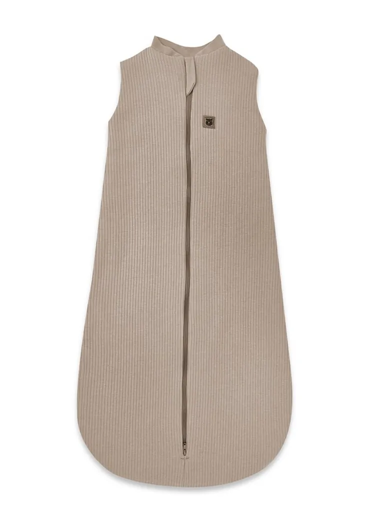 MimiNu, Soft, Teddy, sac de dormit subtire de vara, cu fermoar, mocha, TOG 0.5-1.0, 3-12 luni