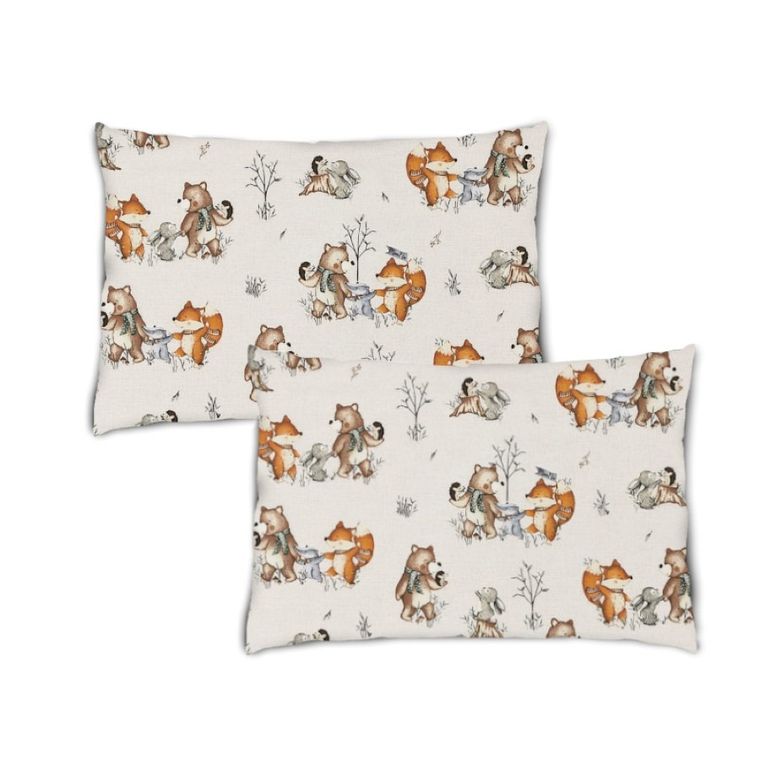 MimiNu, Timp pentru distractie, fata de perna, 40-60 cm, 2 buc.