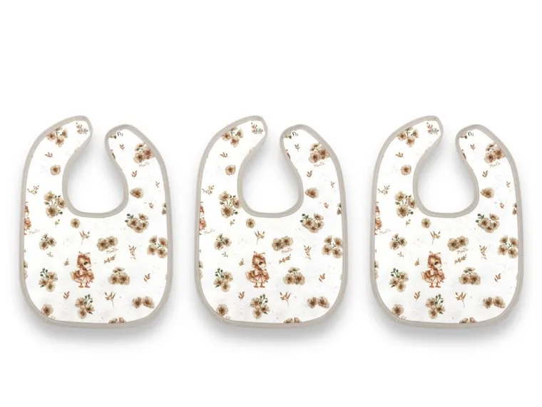 MimiNu, Trio, Ratuci, baveta impermeabila, bej, 3 buc.