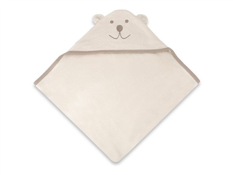 MimiNu, Ursulet, halat de baie, din bambus, bej, 100-100 cm