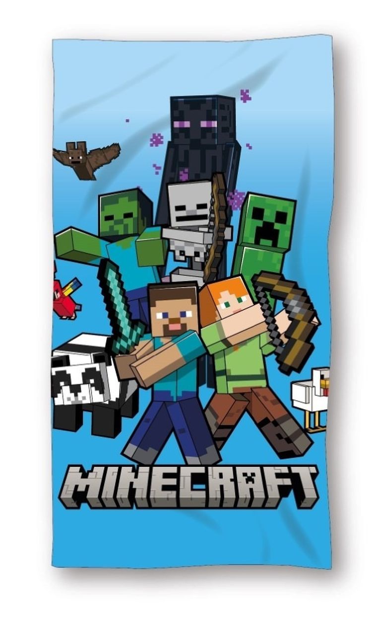 Minecraft, prosop din bumbac, 70-140 cm