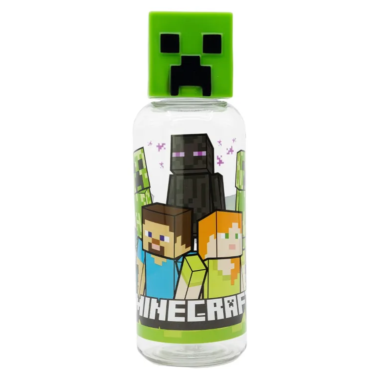 Minecraft, sticla de apa 3D din plastic, 560 ml