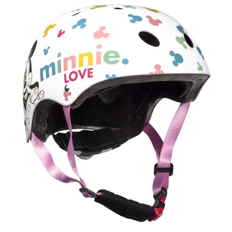 Minnie Mouse, casca de bicicleta, alb, 52-56 cm