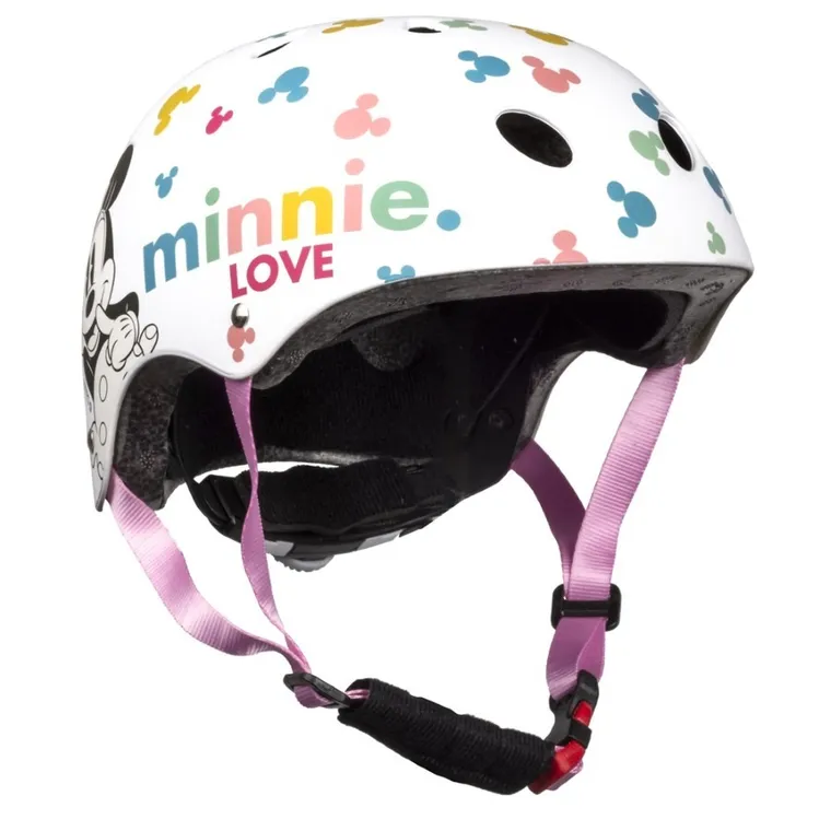 Minnie Mouse, casca de bicicleta, alb, 54-58 cm