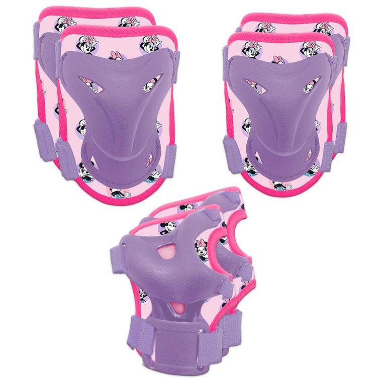 Minnie Mouse, set de protectie pentru genunchi, coate, incheieturi