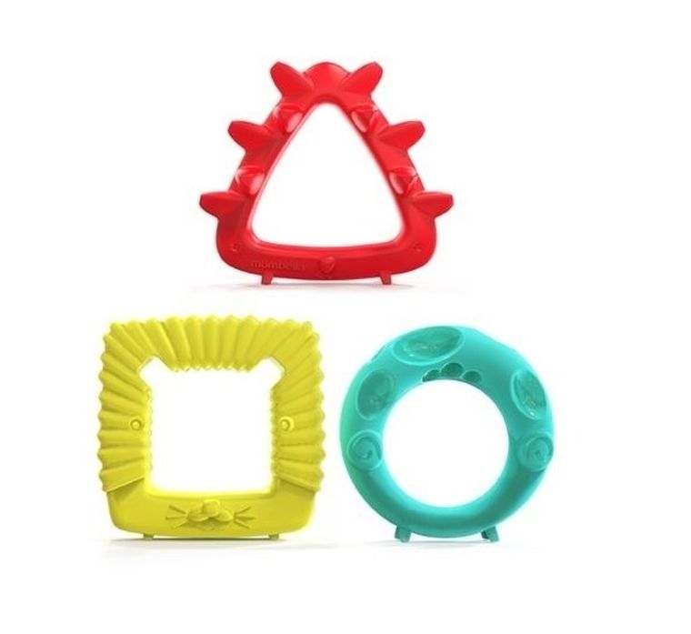 Mombella, Animalute Geometrice, set ineluse gingivale, 3 buc.