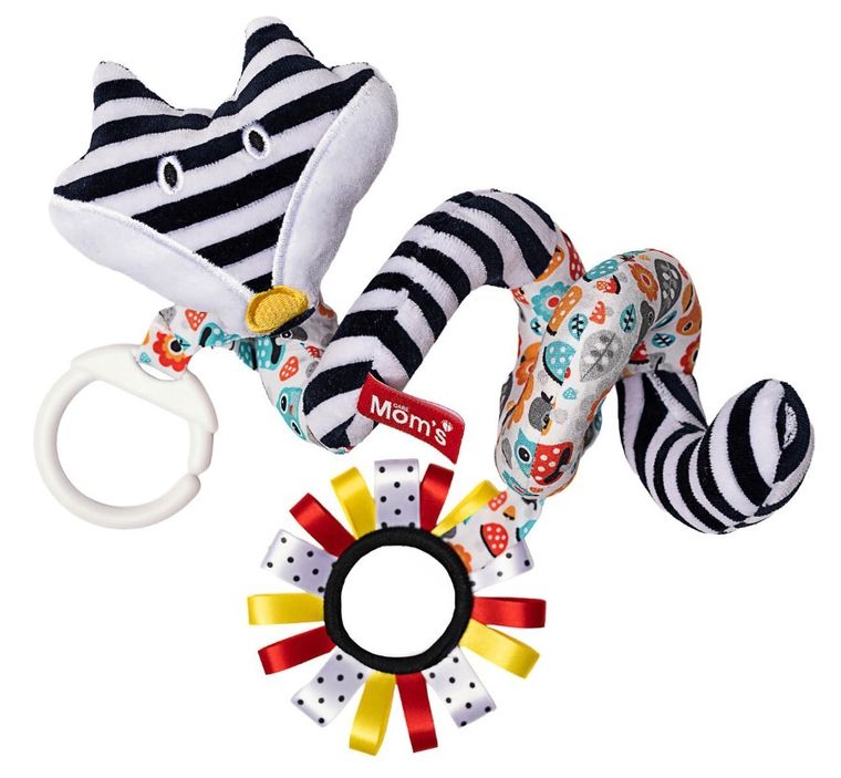 Mom's Care, spirala educativa, zornaitoare, jucarie senzoriala cu agatatoare