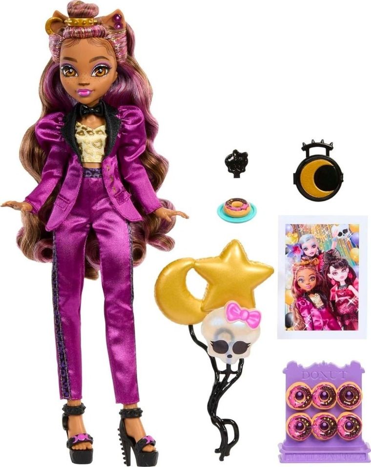Monster High, Monster Ball, Clawdeen Wolf, papusa cu accesorii