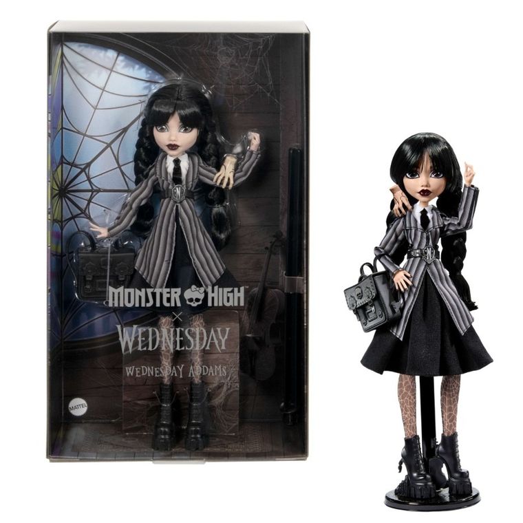 Monster High x Wednesday, Wednesday Addams, papusa de colectie