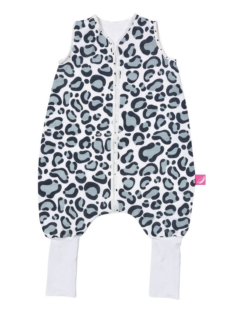 Motherhood, Sac de dormit din muselina, cu craci, 1-1,5 ani, Blue Leopardus