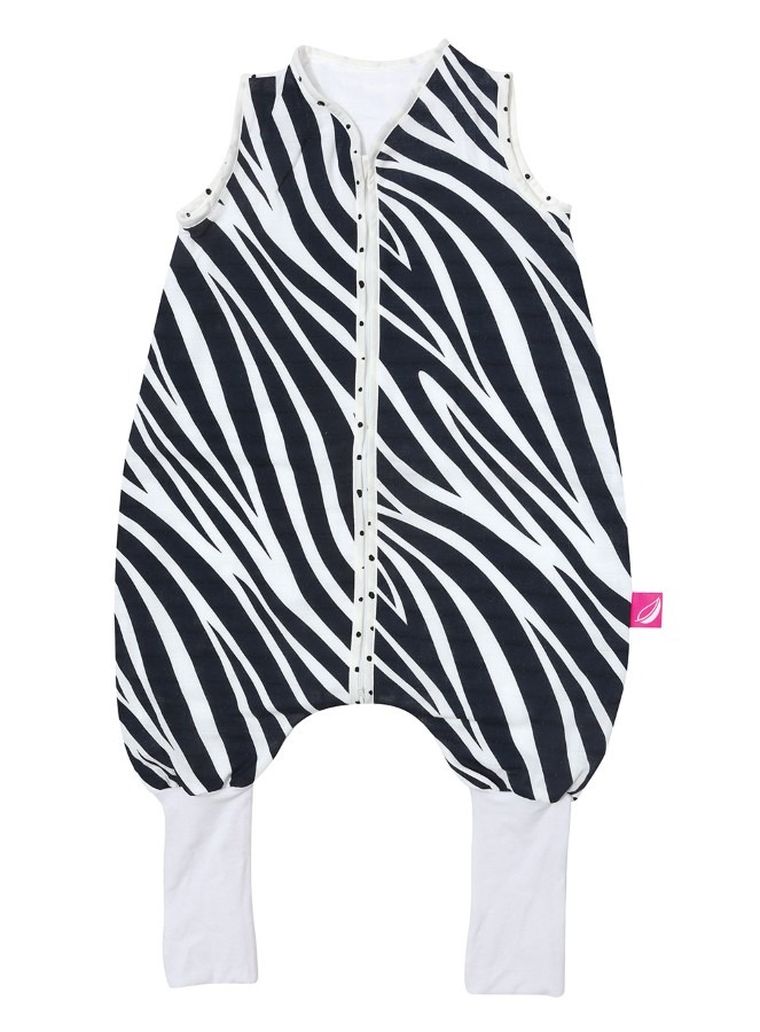 Motherhood, Sac de dormit din muselina, cu craci, 1-1,5 ani, Blue Zebra