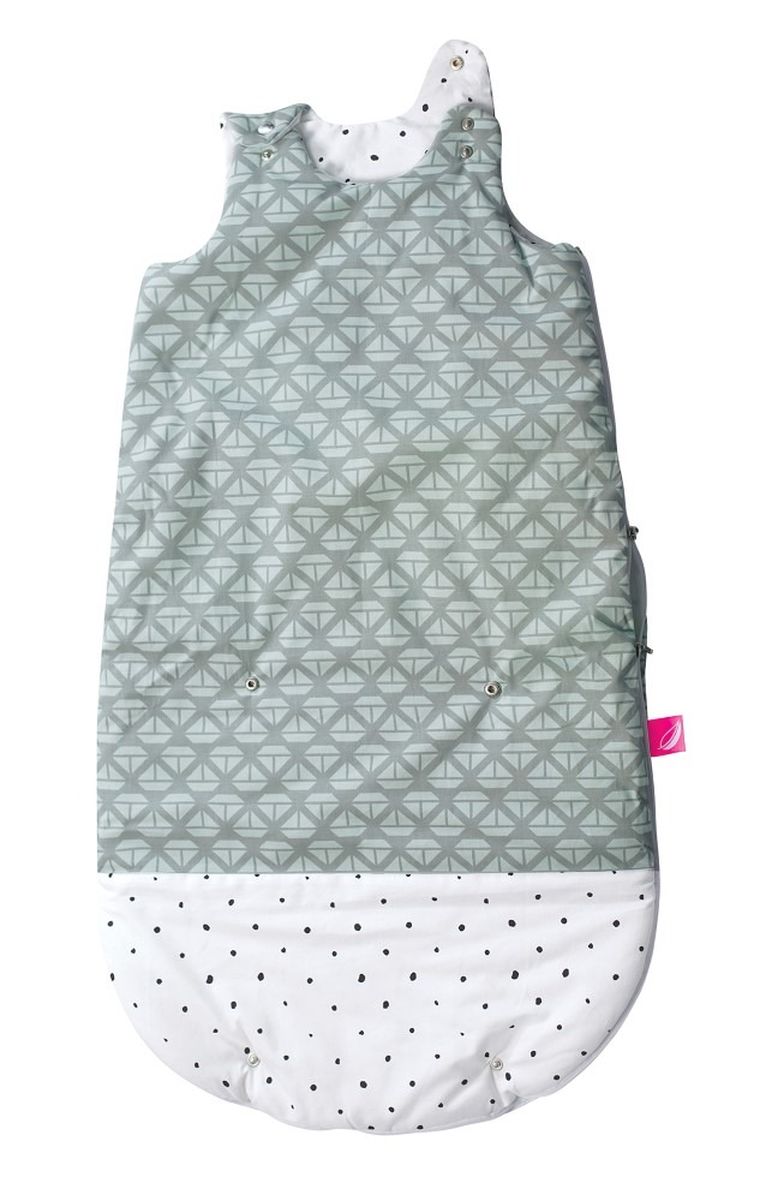 Motherhood, Zip-A-Round Sac de dormit din bumbac 2in1 (3-18 luni), Mint Boats