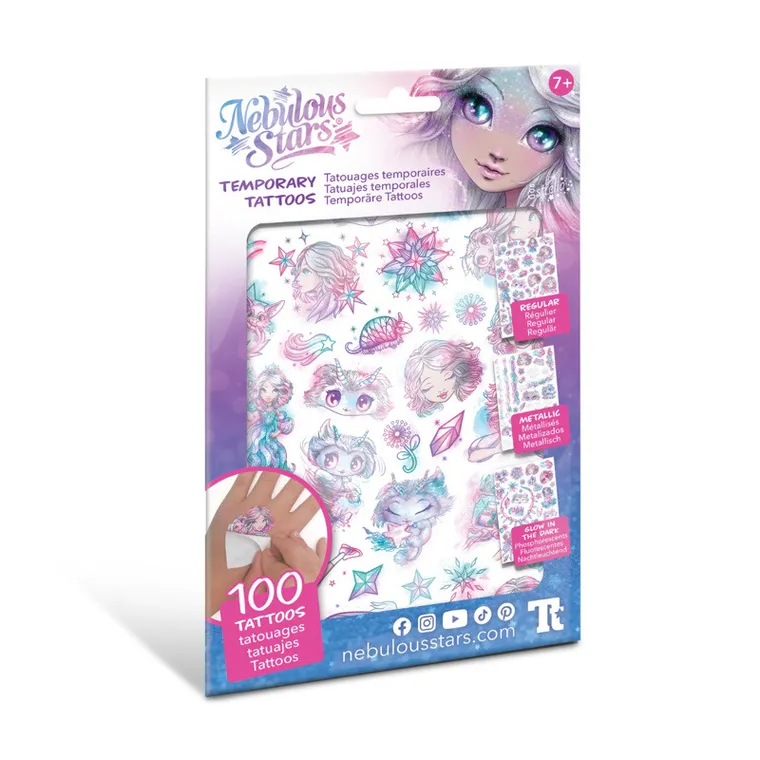Nebulous Stars, Estrelia, tatuaje pentru copii, 3 tipuri