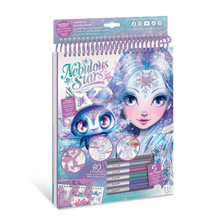 Nebulous Stars, Iceana, caiet de schite cu markere metalizate
