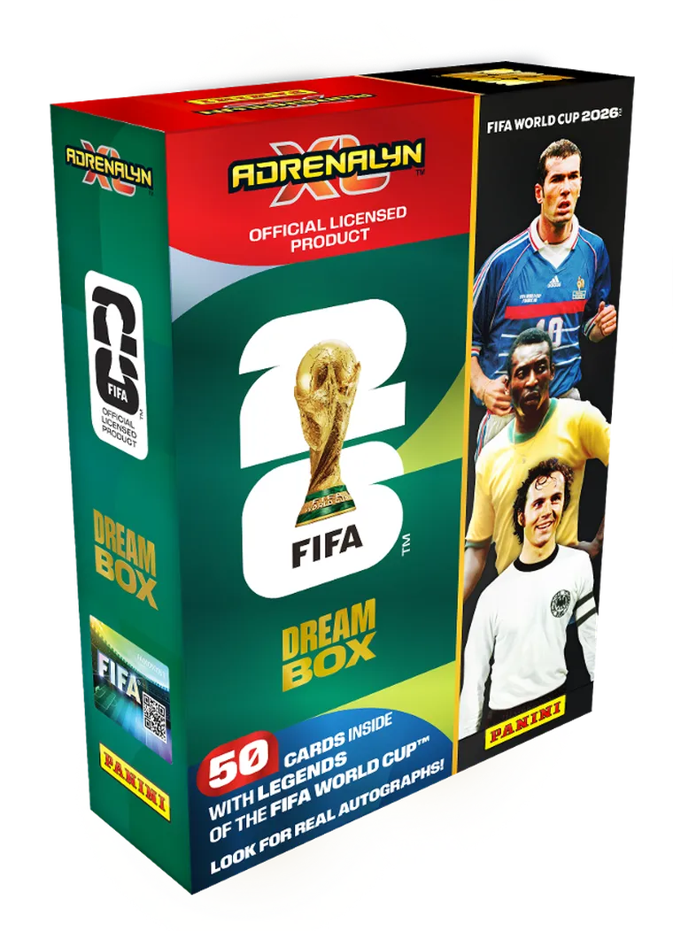 Panini, Cupa Mondiala FIFA 2026, Adrenalyn XL, Dream Box cu carti de colectie
