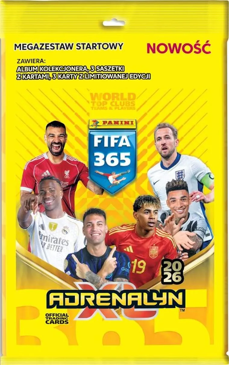 Panini, FIFA 365, Adrenalyn XL, 2026, Mega starter set cu album de colectie
