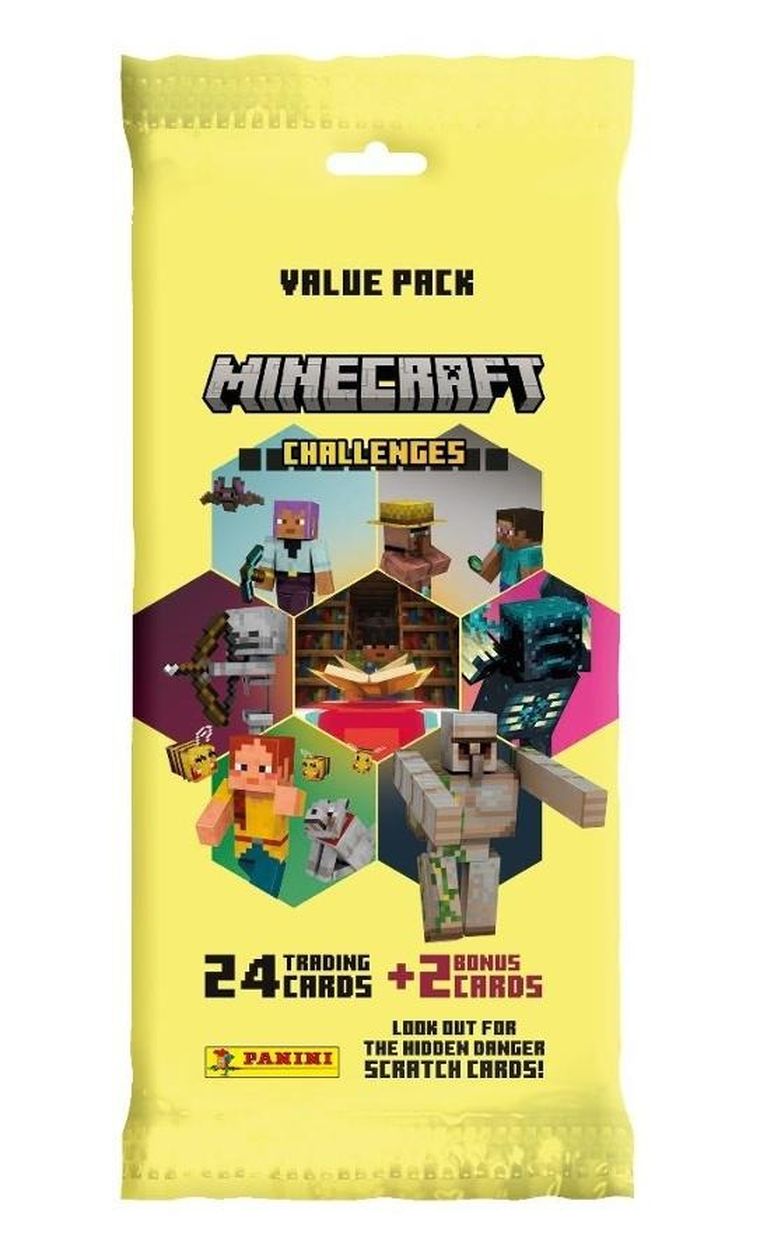 Panini, Minecraft, plic Fat Pack cu carti, 1 buc.