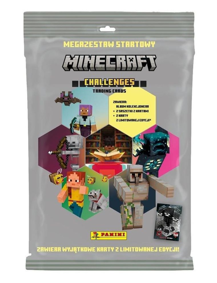 Panini, Minecraft, set de start, album de colectie cu carduri de colectie