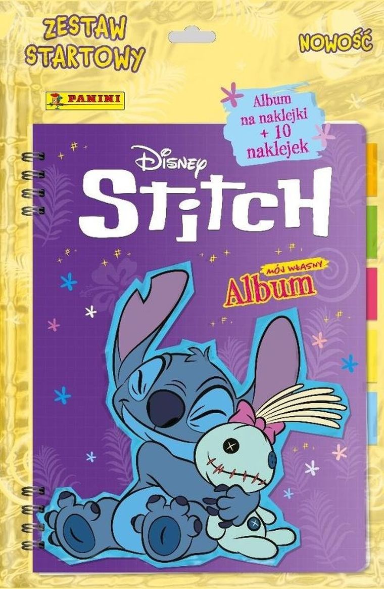 Panini, Stitch, set de start, album autocolant + 10 autocolante